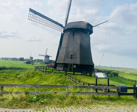 Maaike your local tourguide  wearing Dutch wooden shoes. Windmill, Tulips, Cheese, Zaanse Schans, Keukenhof, Volendam, Marken, Alkmaar.