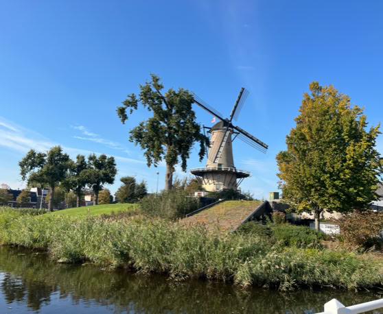 Maaike your local tourguide  wearing Dutch wooden shoes. Windmill, Tulips, Cheese, Zaanse Schans, Keukenhof, Volendam, Marken, Alkmaar.